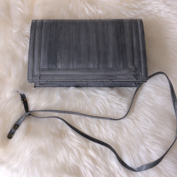 Eel skin leather vintage clutch with strap. Unbranded - Picture 10 of 12